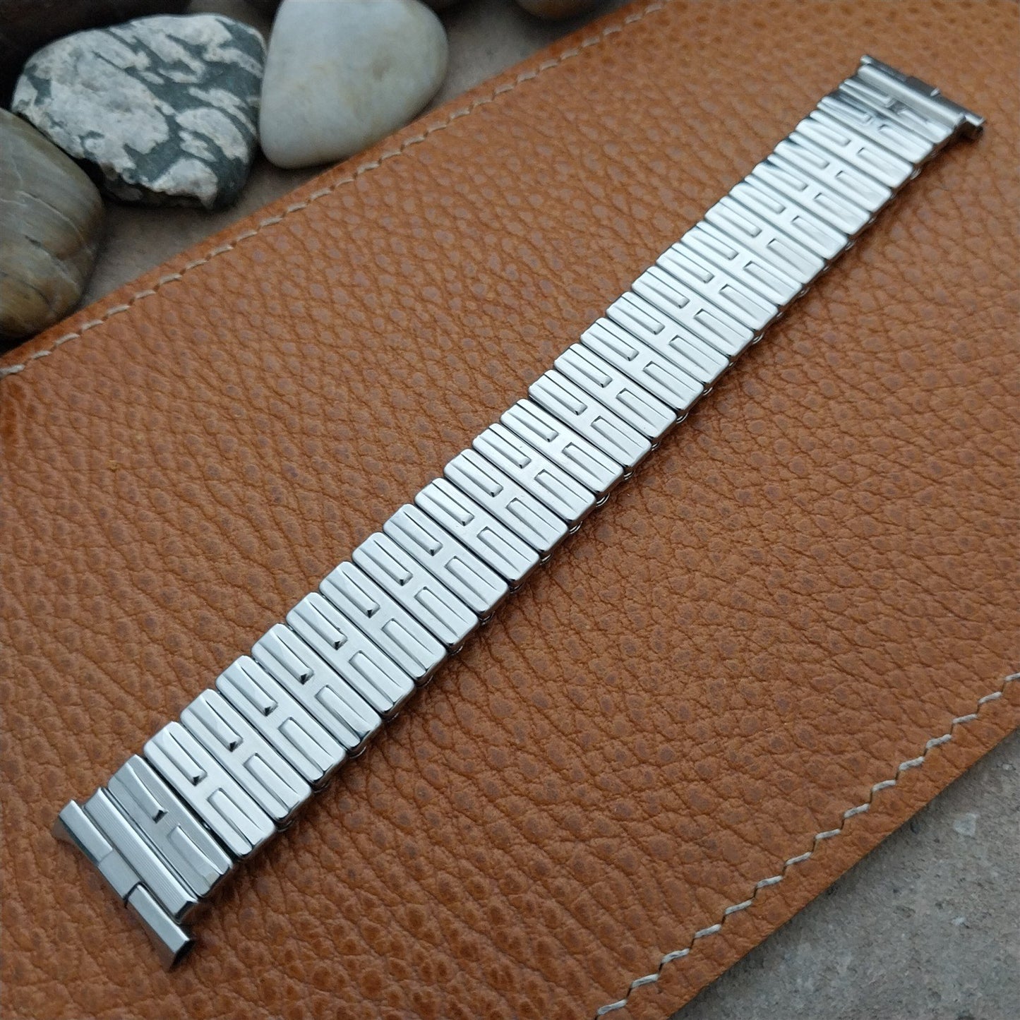 19mm 18mm 17mm JB Champion Stainless Steel Stretch NOS Unused 1960s Watch Band