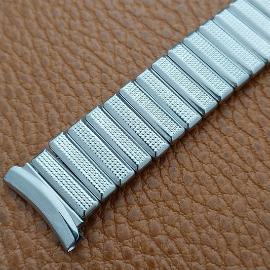 16mm 18mm 19mm Hadley Stainless Steel Expansion Unused 1960s Vintage Watch Band