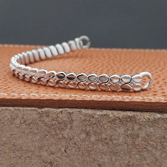 Vintage 1960 White Gold-Filled Single-Lug Speidel Classic Cocktail Watch Band