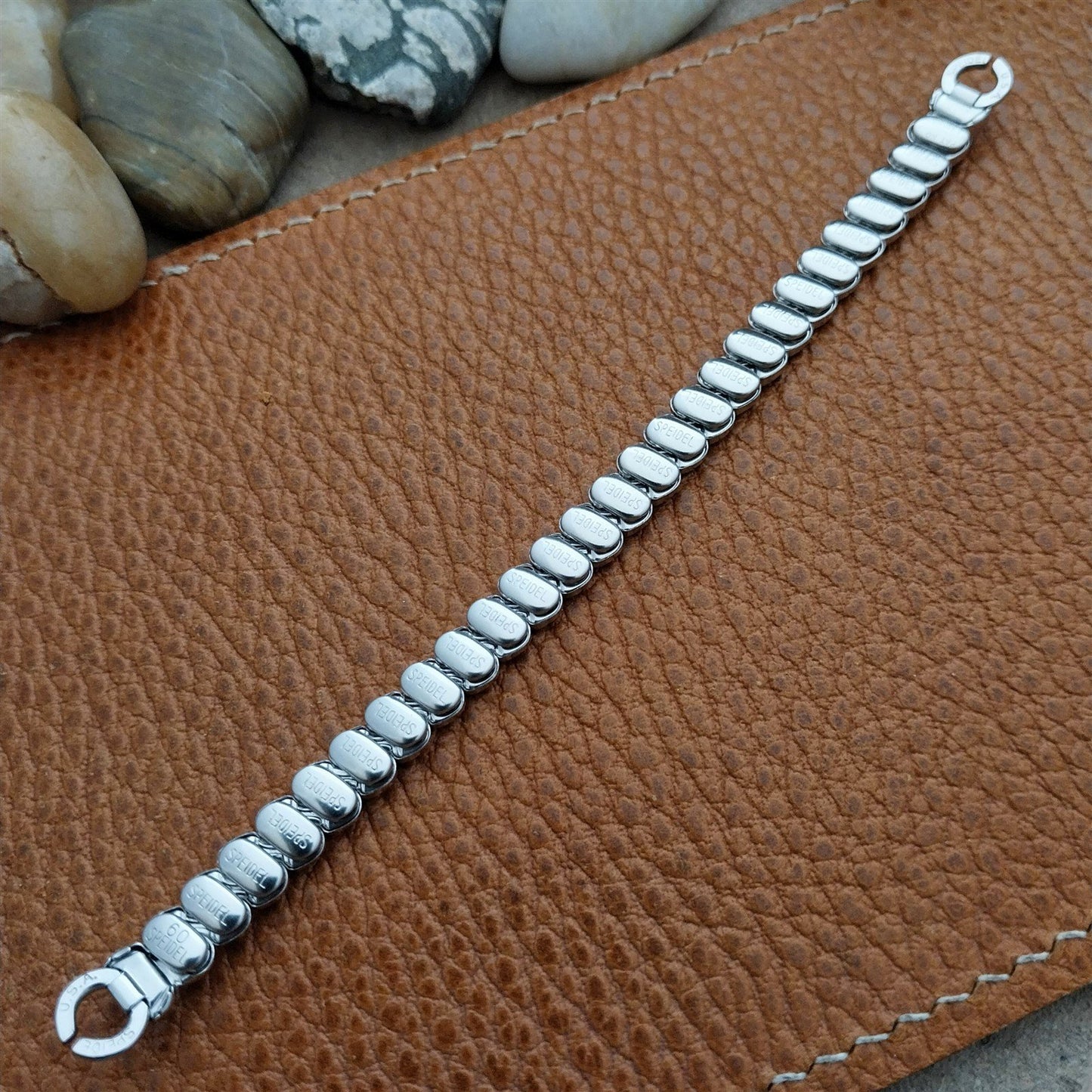 Vintage 1960 White Gold-Filled Single-Lug Speidel Classic Cocktail Watch Band