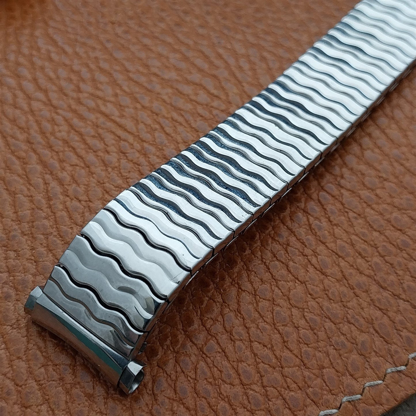 Speidel Riptide 16mm 18mm 19mm 1970s Stainless Steel Expansion Unused Watch Band