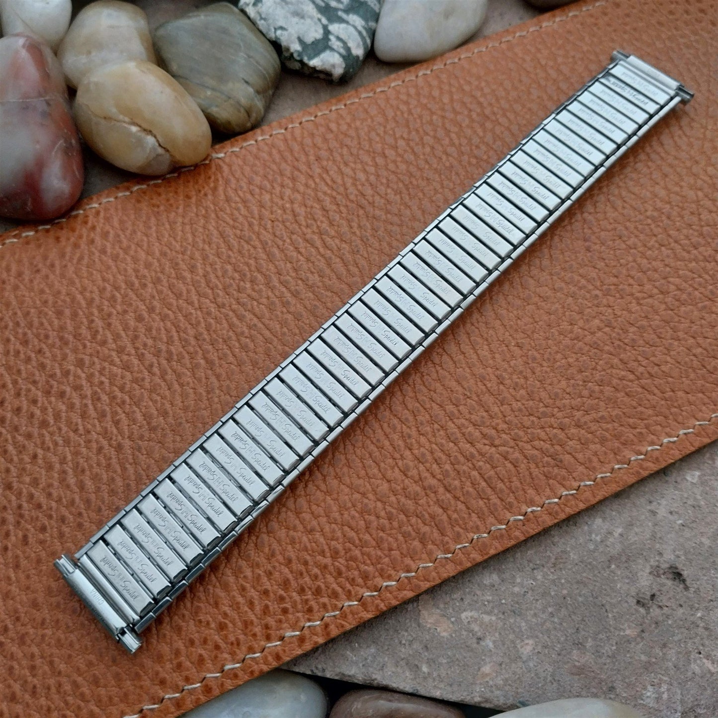 19mm 18mm 17mm Speidel Matte Stainless Steel Classic Stretch Unused Watch Band