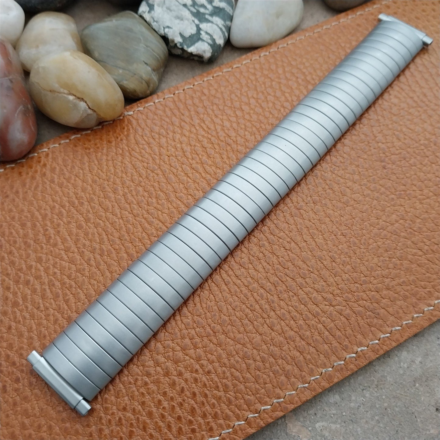 19mm 18mm 17mm Speidel Matte Stainless Steel Classic Stretch Unused Watch Band