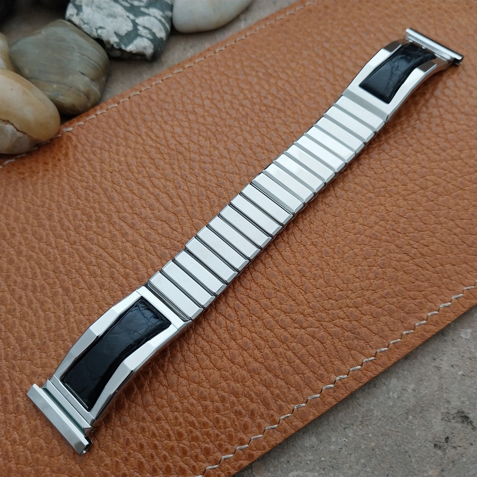 Vintage Gemex Baron 19mm 18mm 16mm Stainless Steel Unused NOS 1950s Watch Band