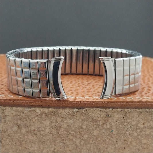 19mm 18mm 17mm Vintage Kreisler Long Stainless Steel Stretch Unused Watch Band