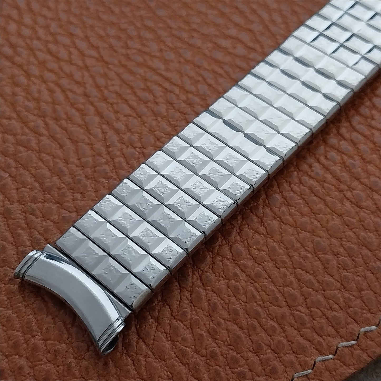 19mm 18mm 17mm Vintage Kreisler Long Stainless Steel Stretch Unused Watch Band