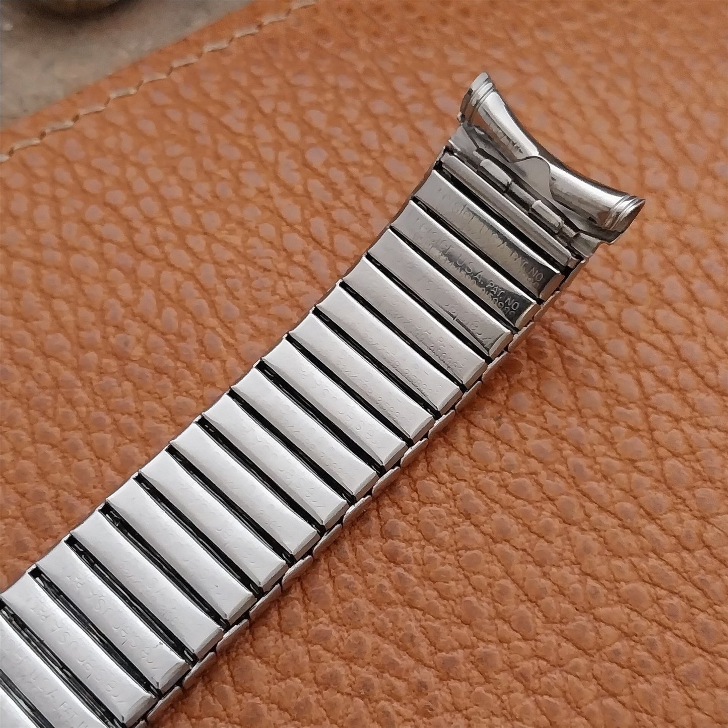 19mm 18mm 17mm Vintage Kreisler Long Stainless Steel Stretch Unused Watch Band