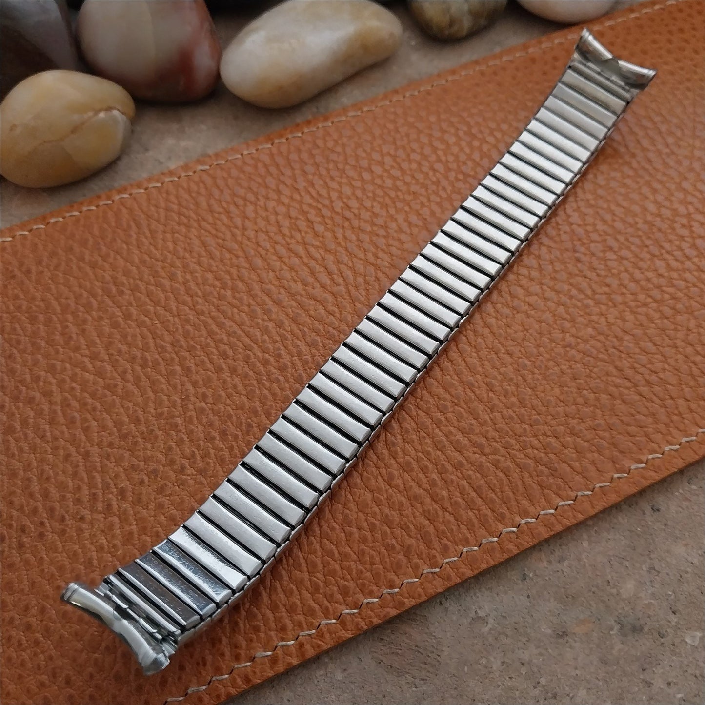 19mm 18mm 17mm Vintage Kreisler Long Stainless Steel Stretch Unused Watch Band