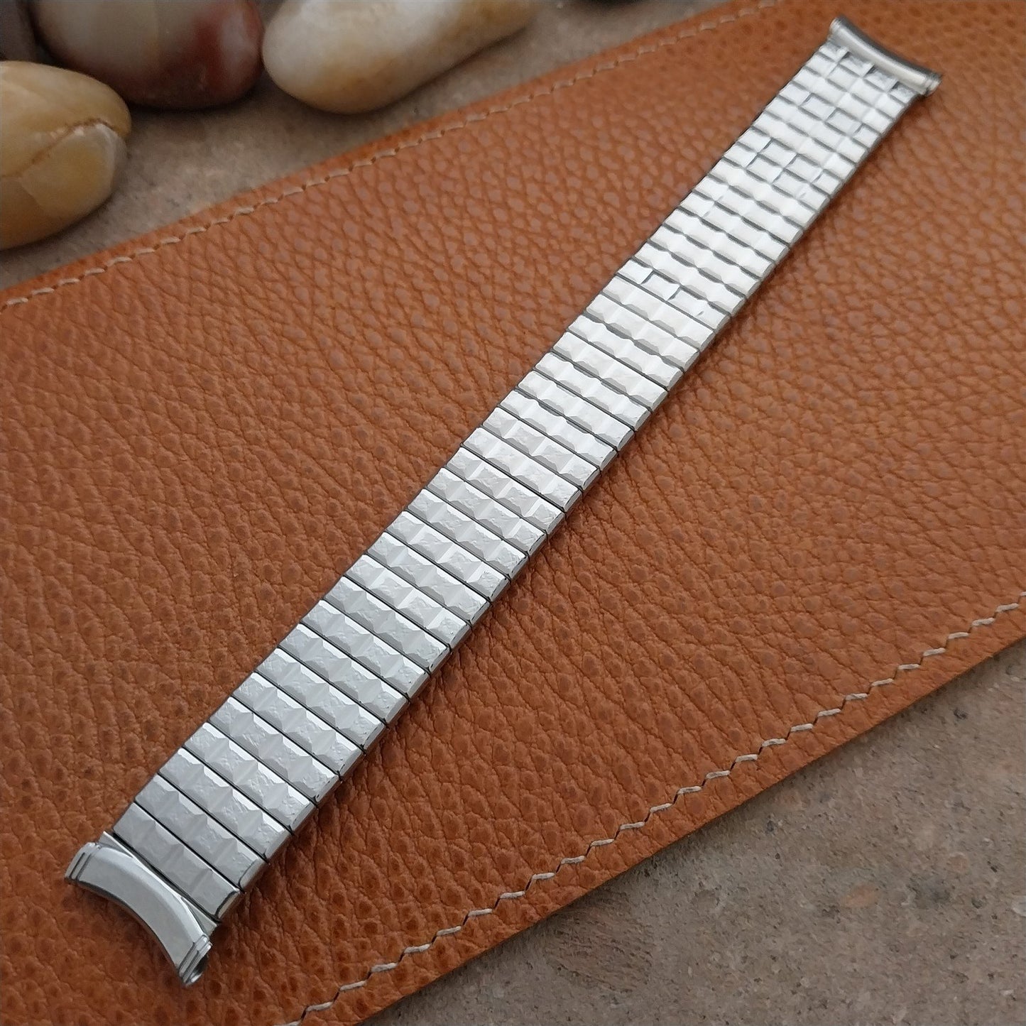 19mm 18mm 17mm Vintage Kreisler Long Stainless Steel Stretch Unused Watch Band