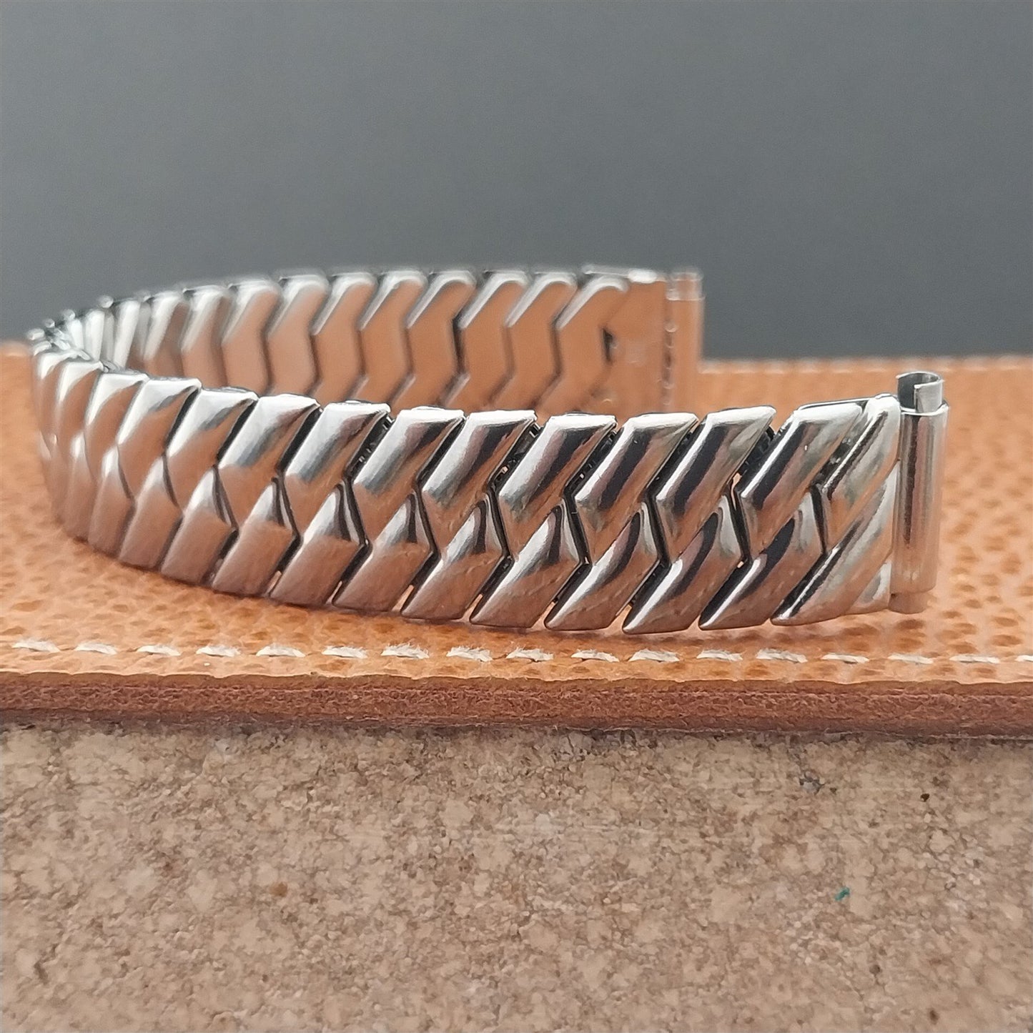 Vintage Elgin Hadley Plymouth 1950s Stainless Steel Unused Classic Watch Band