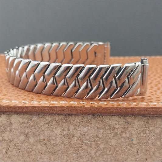 Vintage Elgin Hadley Plymouth 1950s Stainless Steel Unused Classic Watch Band