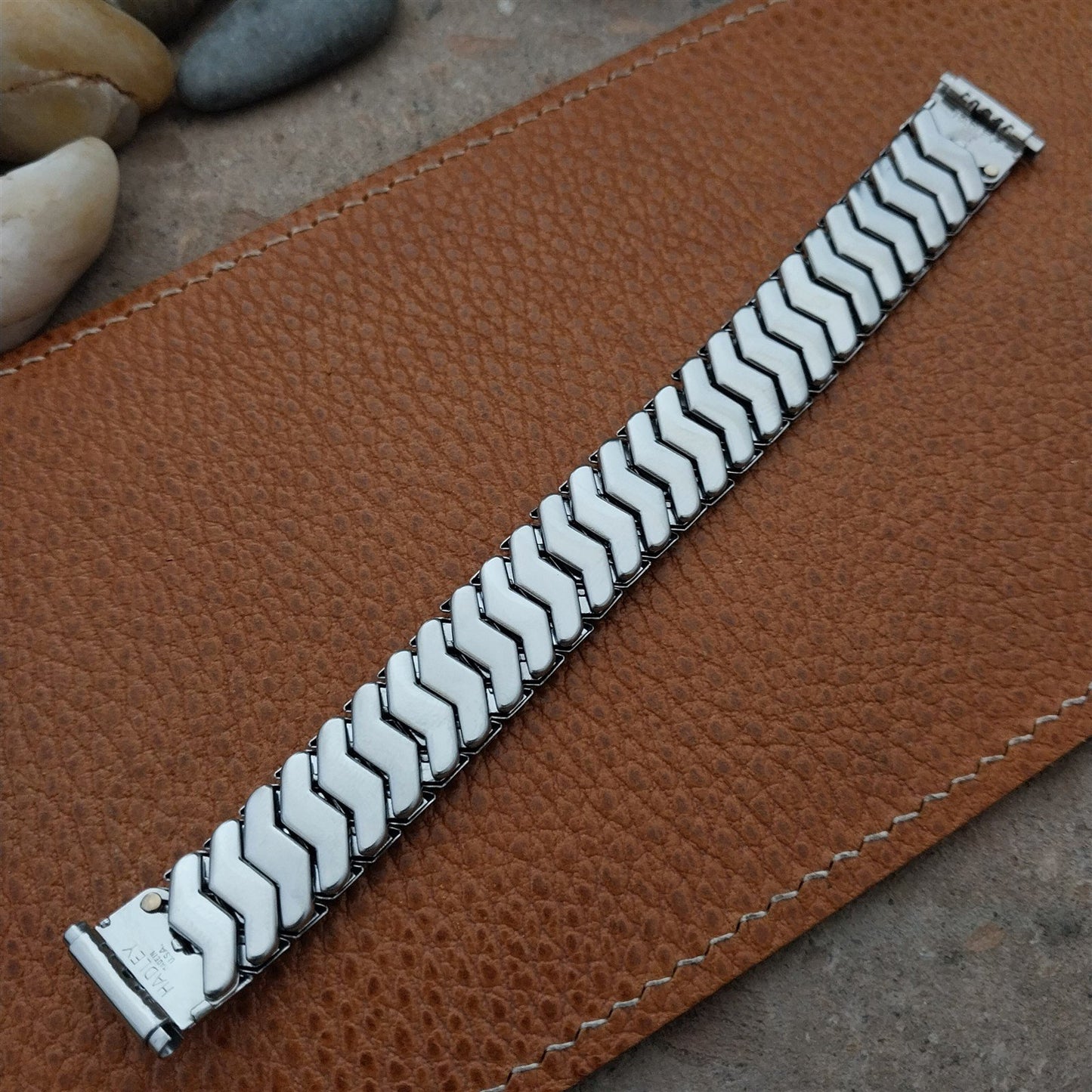 Vintage Elgin Hadley Plymouth 1950s Stainless Steel Unused Classic Watch Band