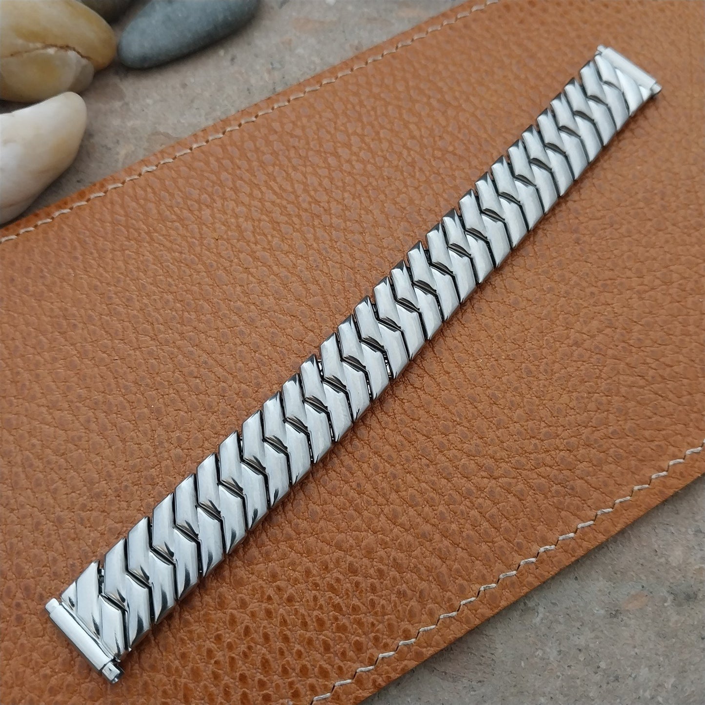 Vintage Elgin Hadley Plymouth 1950s Stainless Steel Unused Classic Watch Band