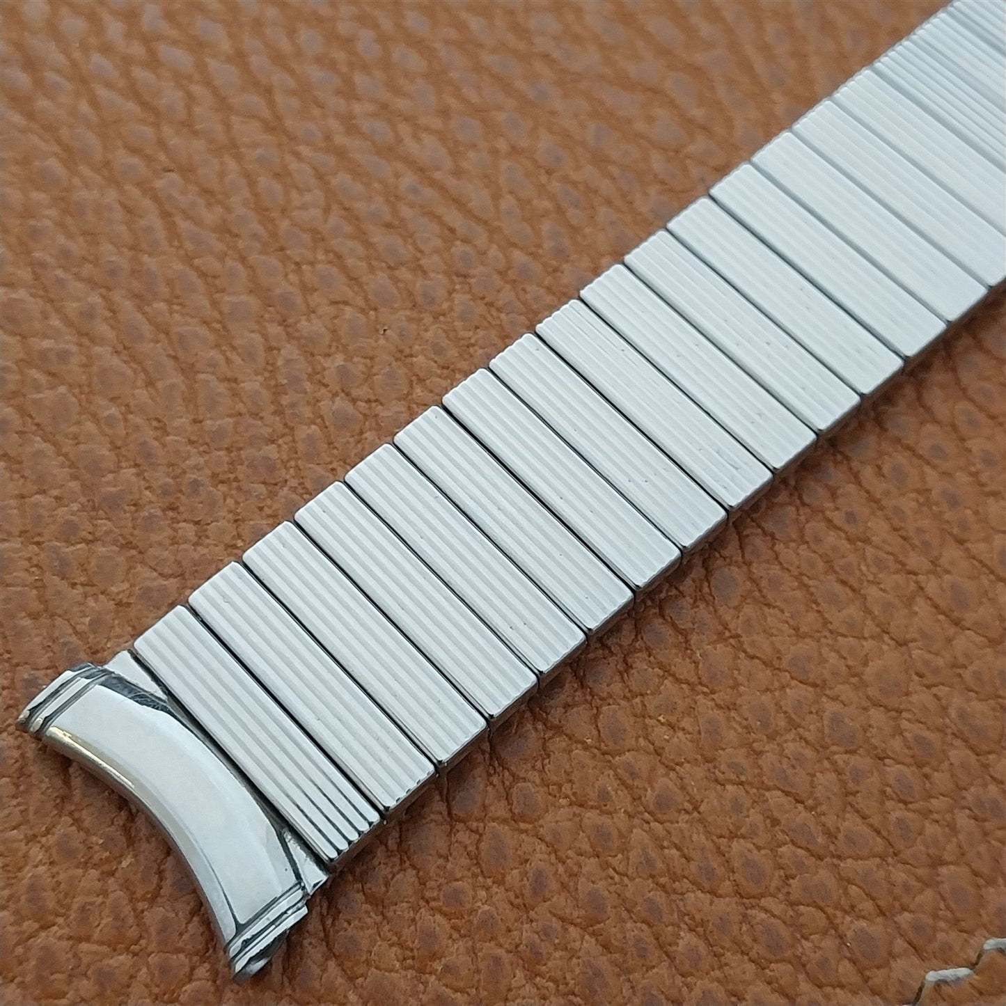 19mm 18mm 17mm Vintage Kreisler Stainless Steel Stretch Long Unused Watch Band