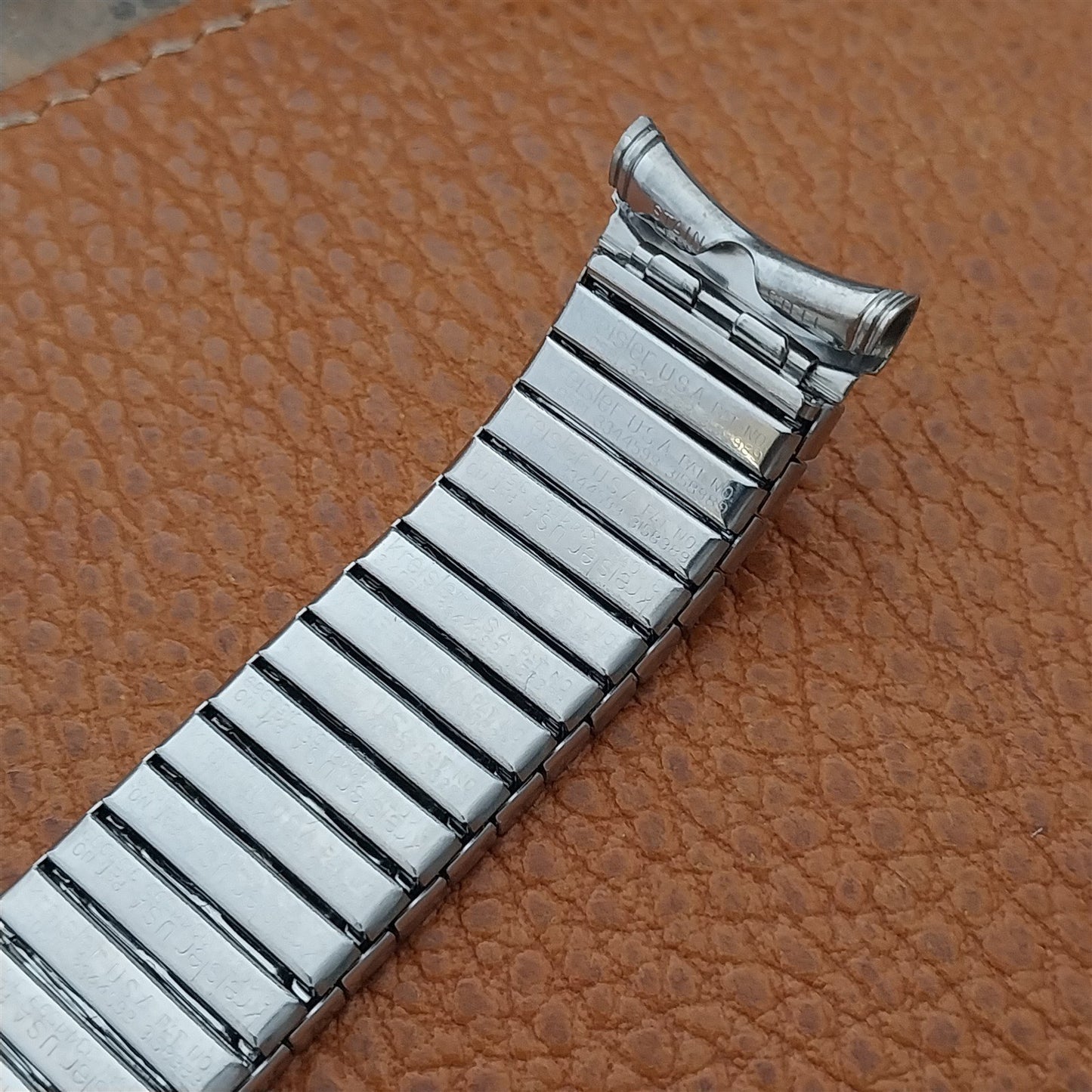 19mm 18mm 17mm Vintage Kreisler Stainless Steel Stretch Long Unused Watch Band