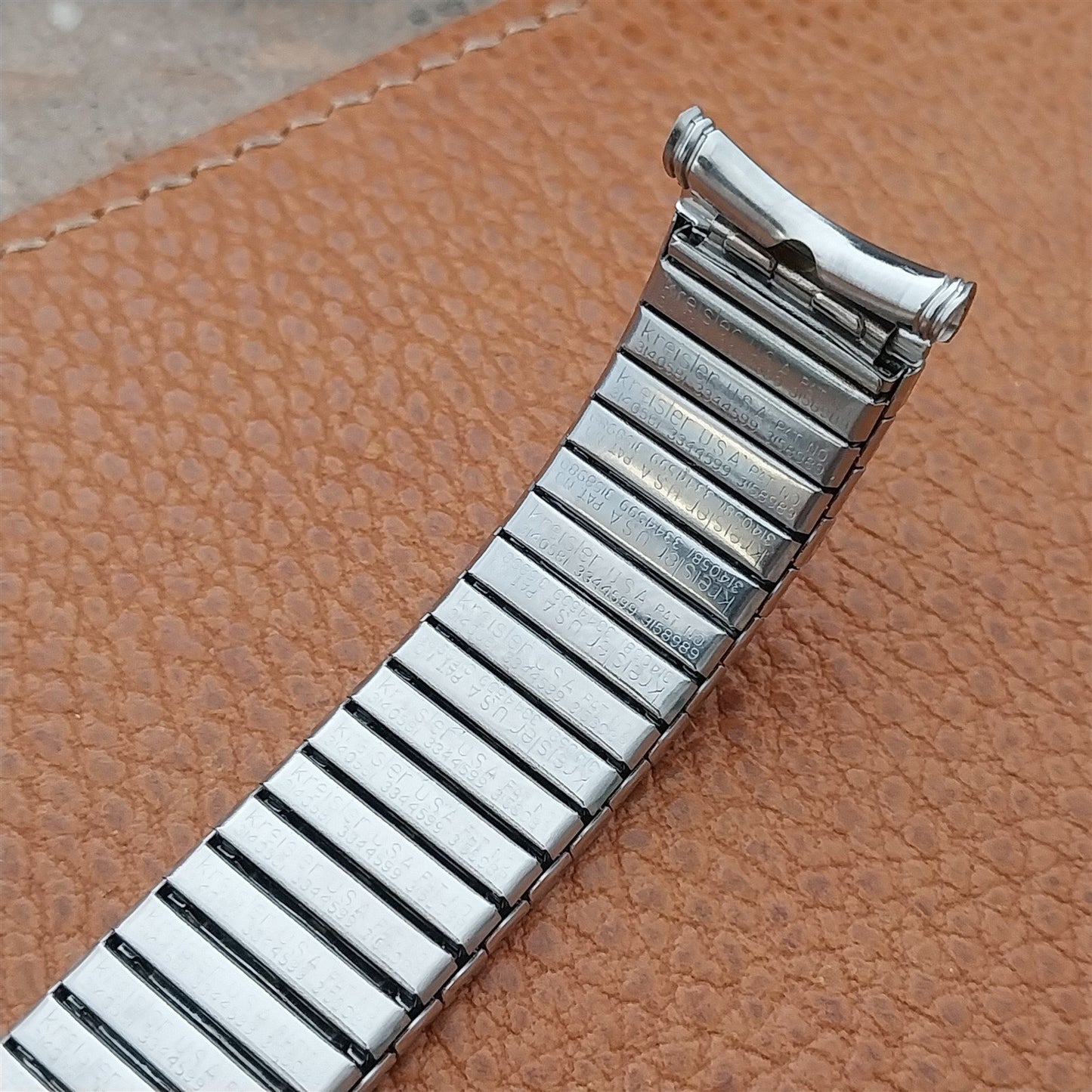 Long Kreisler 19mm 18mm 17mm Stainless Steel Unused 1960s Vintage Watch Band