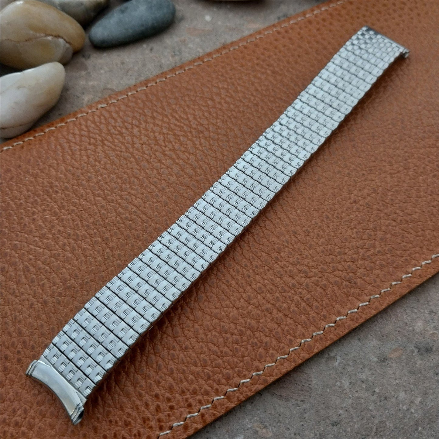Long Kreisler 19mm 18mm 17mm Stainless Steel Unused 1960s Vintage Watch Band
