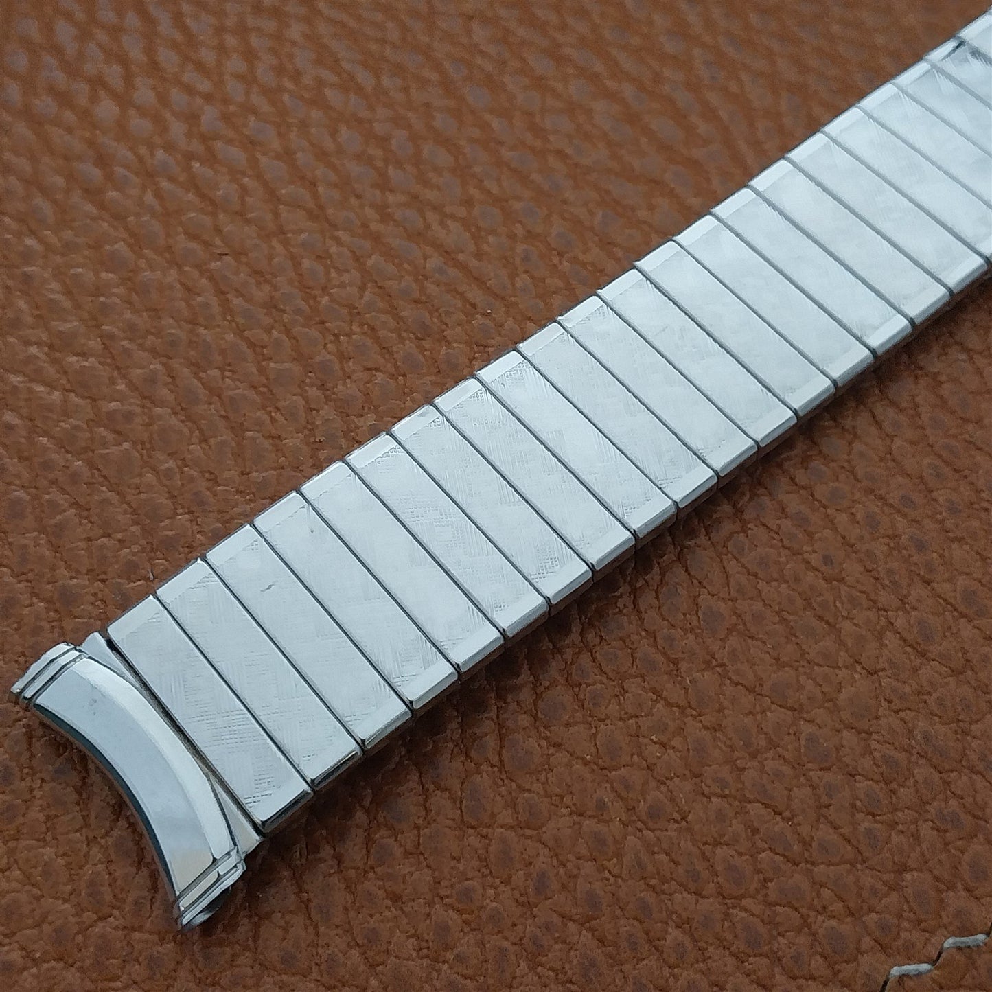 19mm 17mm Vintage Kreisler White Gold RGP Classic Stretch Unused Watch Band
