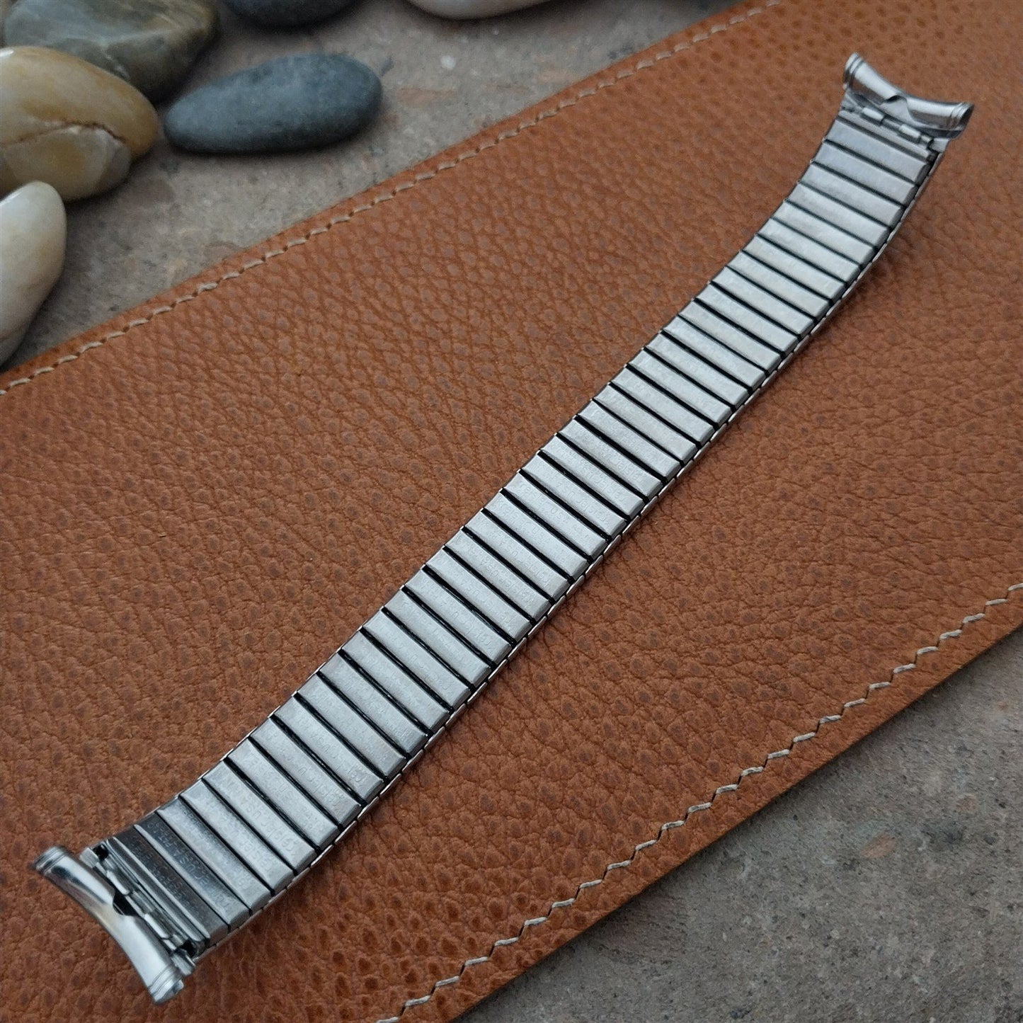 19mm 17mm Vintage Kreisler White Gold RGP Classic Stretch Unused Watch Band