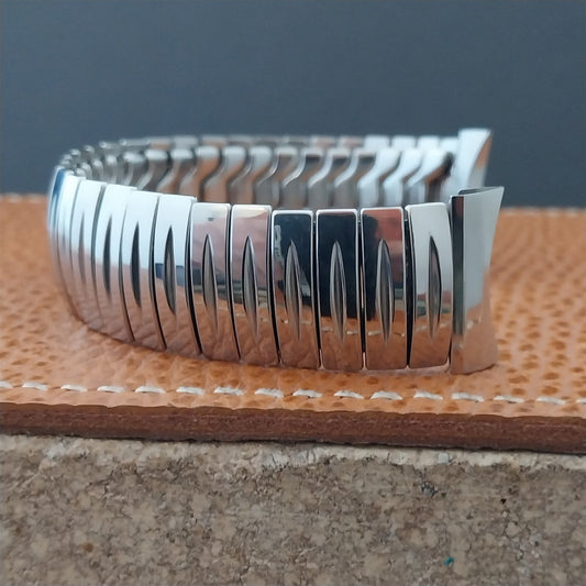 1957 Vintage Flex-Let Thin Man 19mm 18mm 17mm Stainless Steel Unused Watch Band