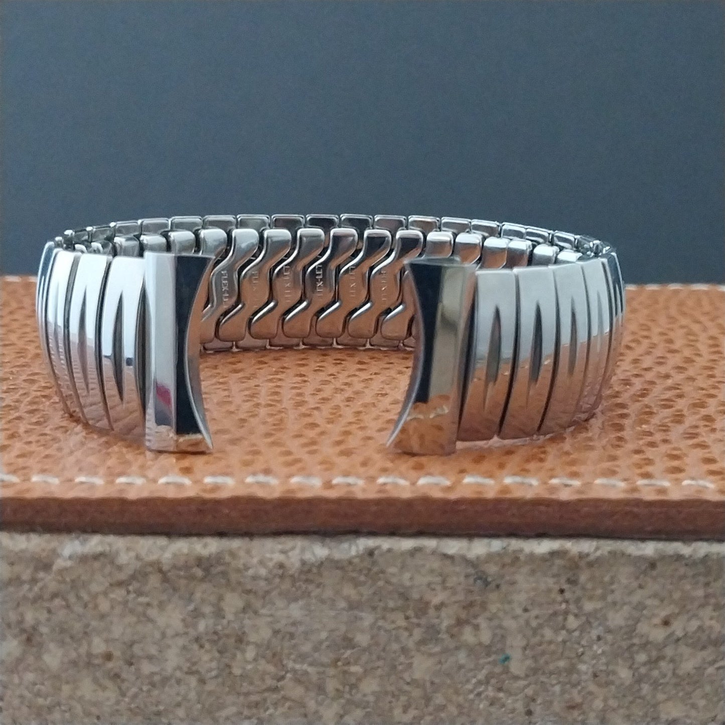 1957 Vintage Flex-Let Thin Man 19mm 18mm 17mm Stainless Steel Unused Watch Band