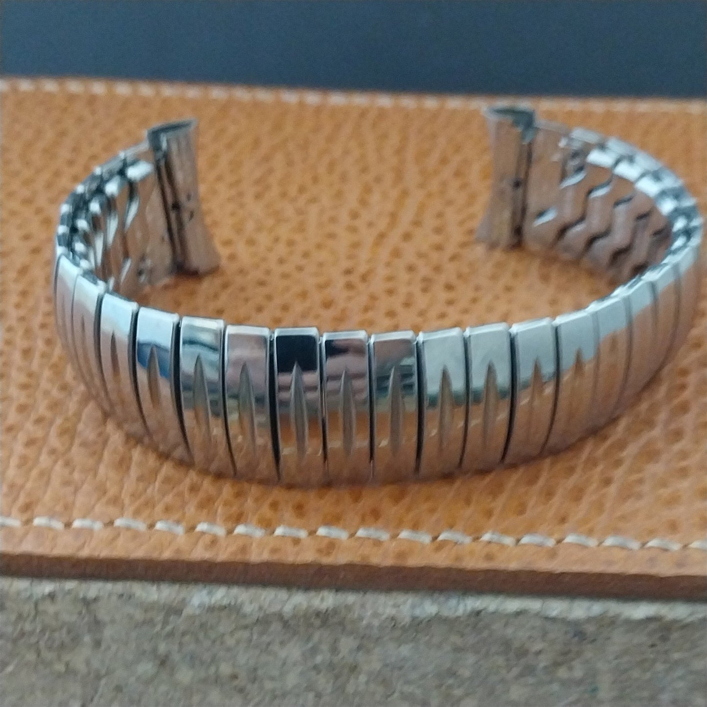 1957 Vintage Flex-Let Thin Man 19mm 18mm 17mm Stainless Steel Unused Watch Band