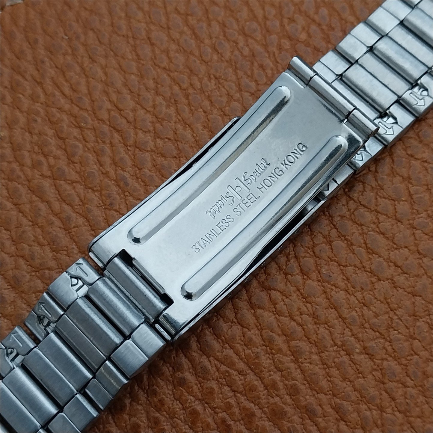 20mm Straight & Curved-End Stainless Steel President Speidel Unused Watch Band