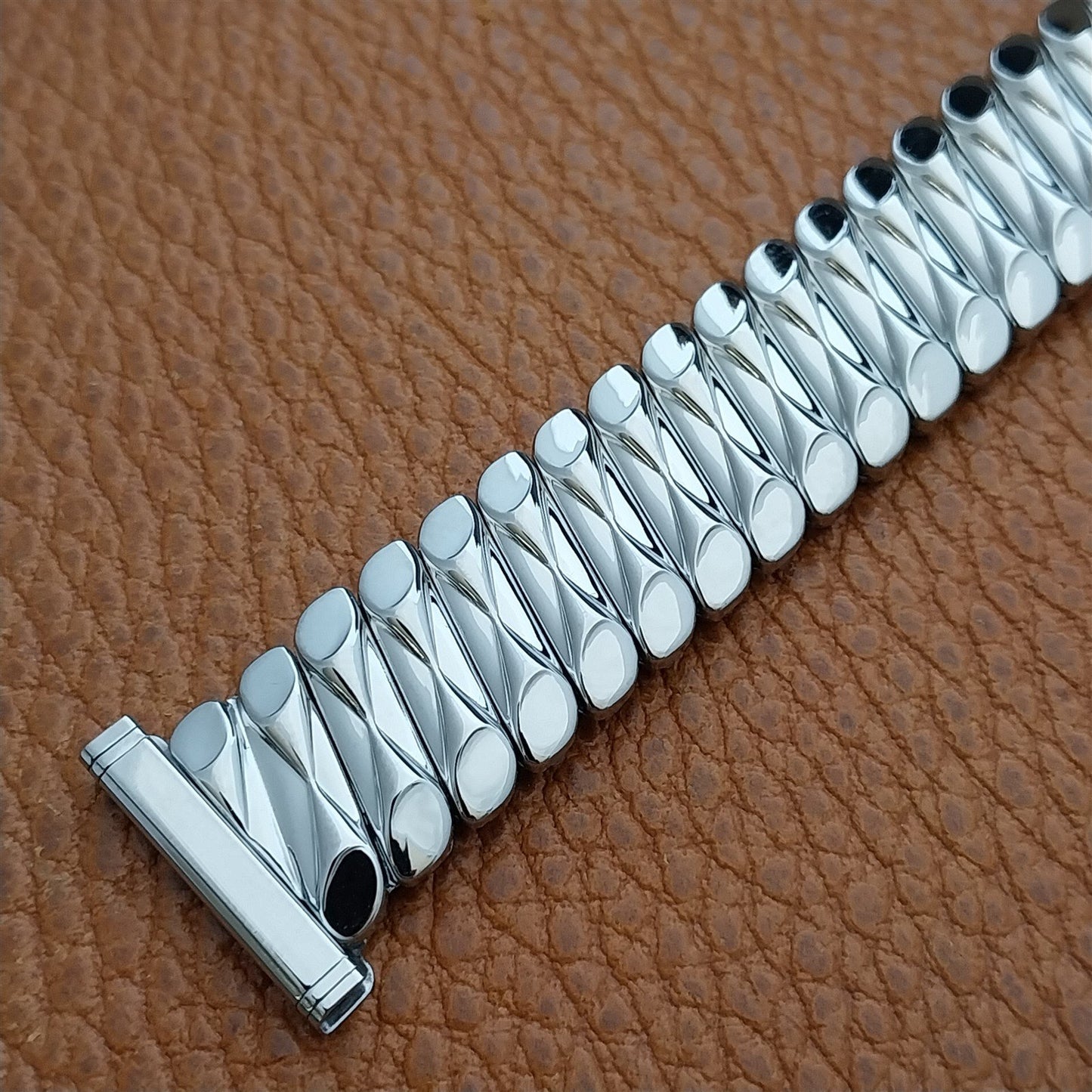 1950s Bellavance 19mm 18mm 16mm Short Stainless Stretch nos Vintage Watch Band