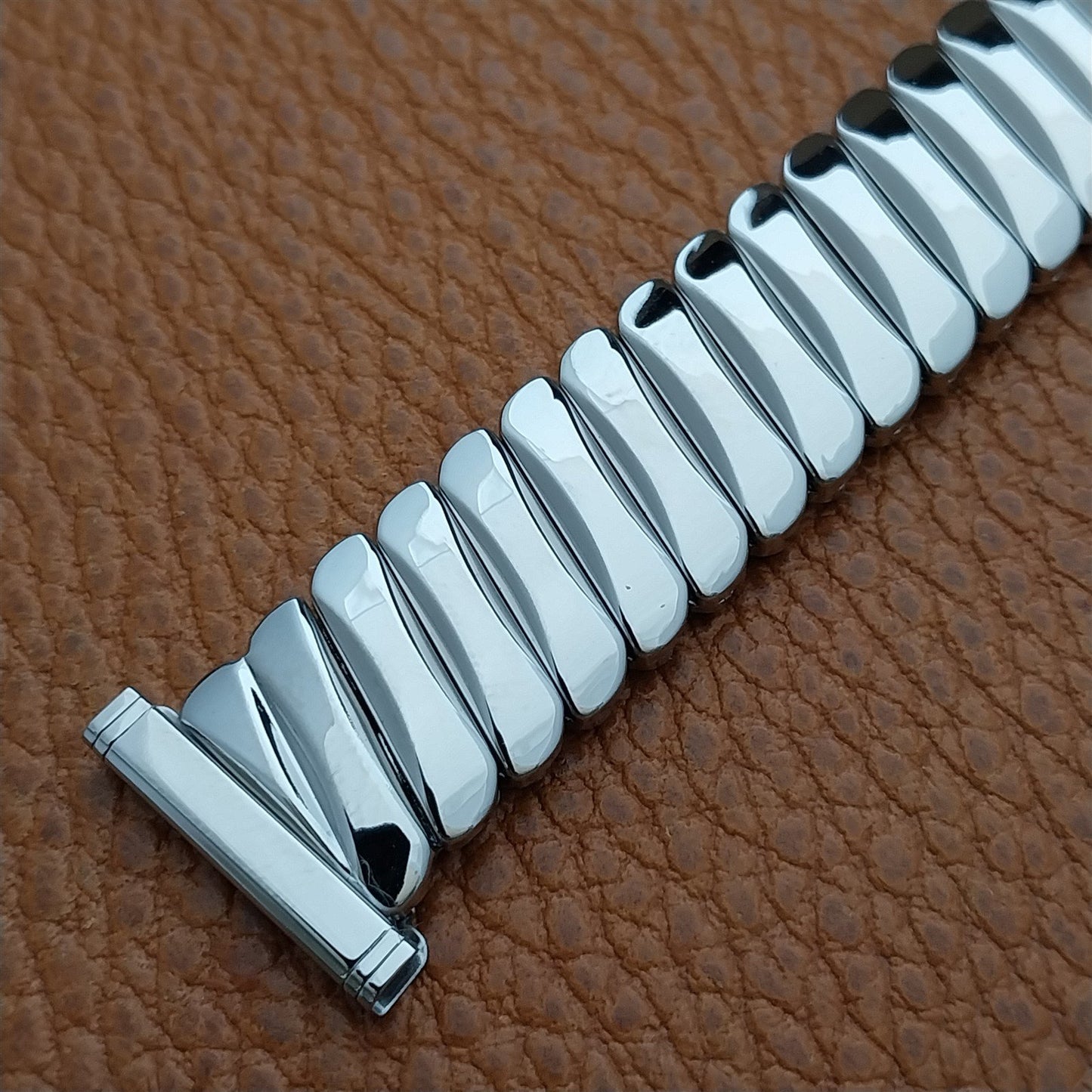 1950s Bellavance 19mm 18mm 16mm Short Stainless Stretch nos Vintage Watch Band