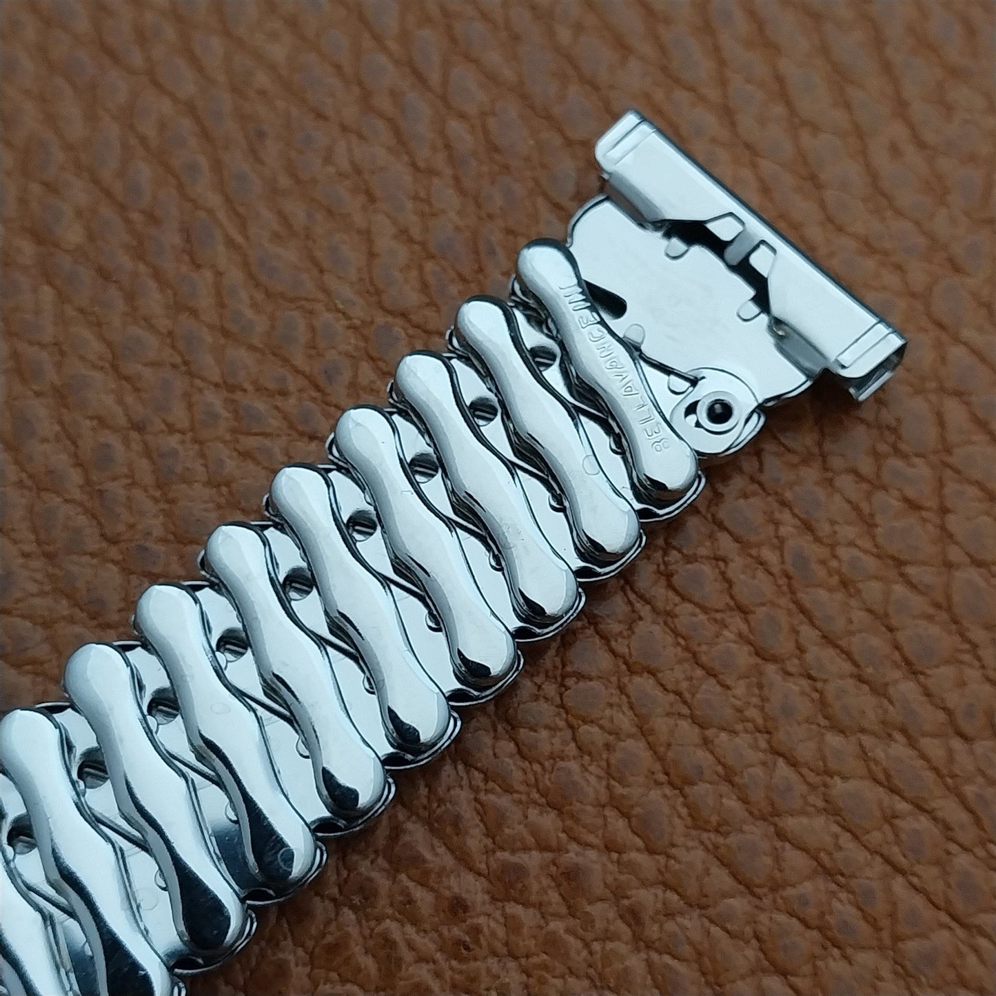 1950s Bellavance 19mm 18mm 16mm Short Stainless Stretch nos Vintage Watch Band