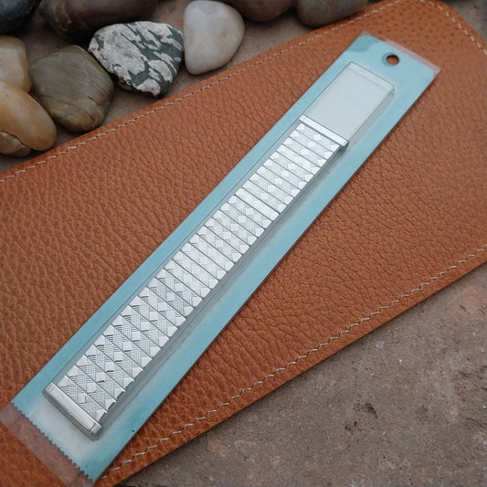 1950s Bellavance 19mm 18mm 16mm Short Stainless Stretch nos Vintage Watch Band