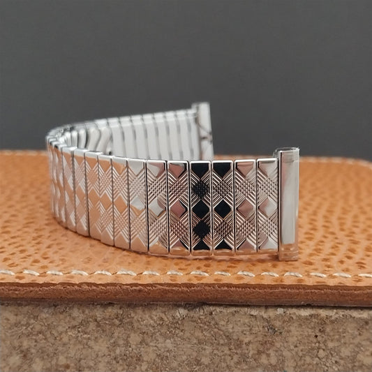 1950s Bellavance 19mm 18mm 16mm Short Stainless Stretch nos Vintage Watch Band