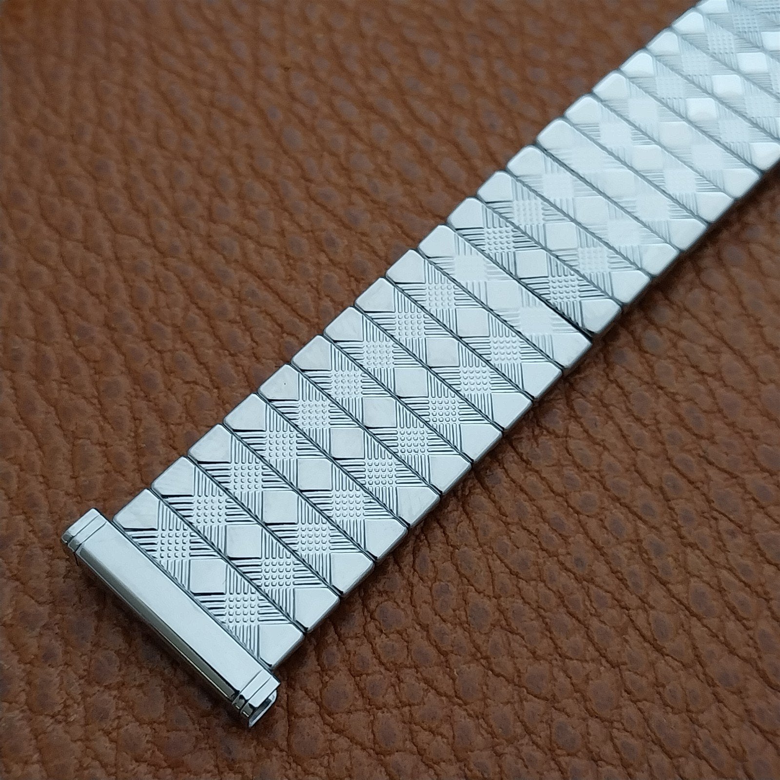 1950s Bellavance 19mm 18mm 16mm Short Stainless Stretch nos Vintage Watch Band