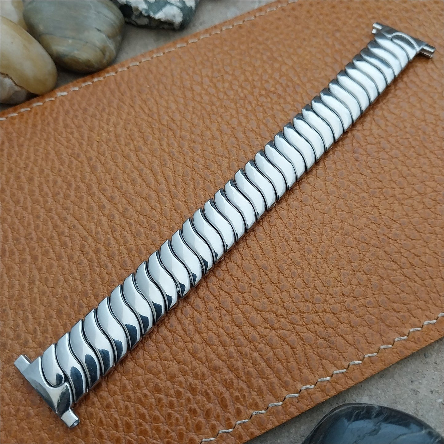 19mm 16mm Stainless JB Royal Champion Classic Stretch 1940s Vintage Watch Band