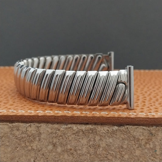 Vintage 19mm 18mm 16mm Stainless Stretch Bretton Unused Classic 1940s Watch Band