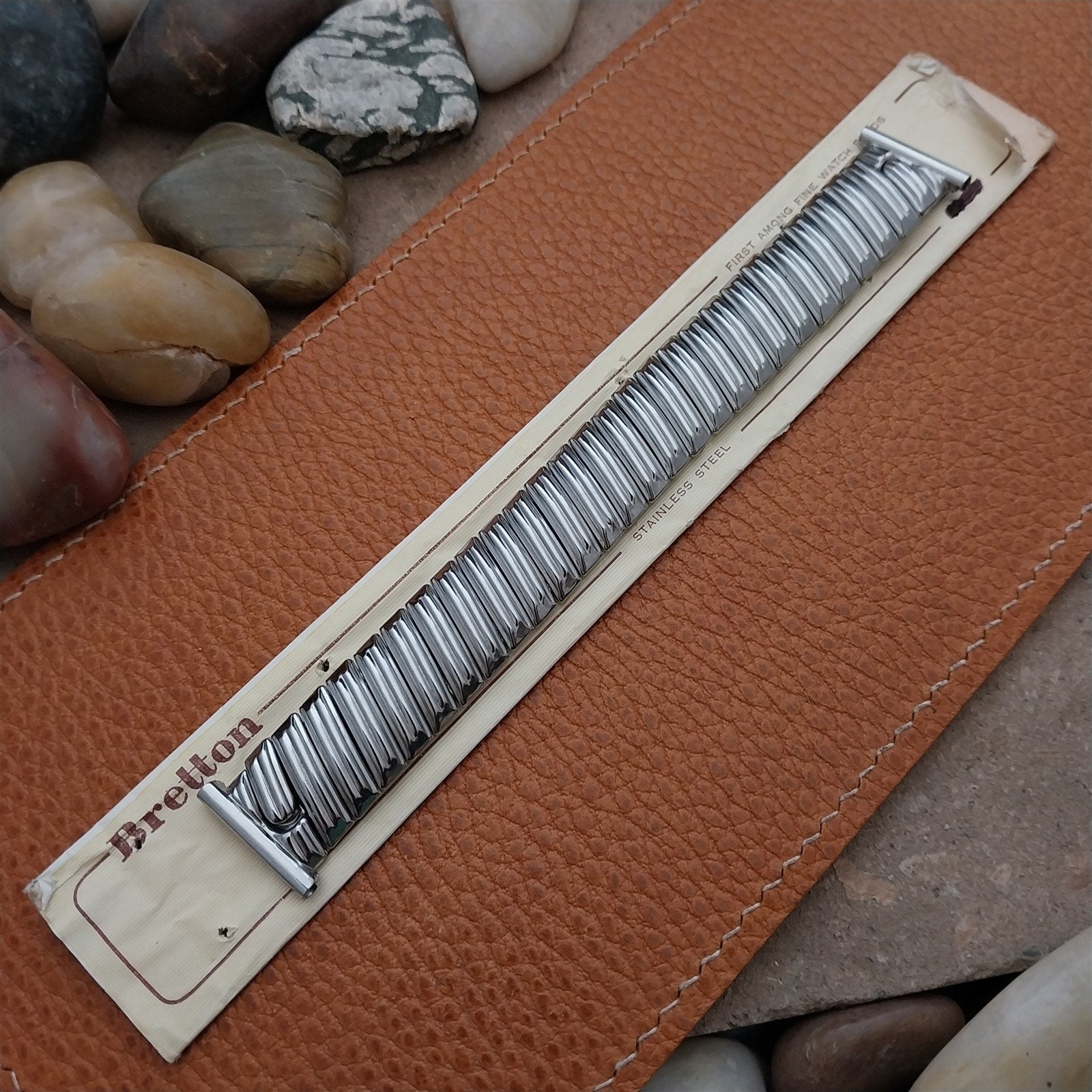 Vintage 19mm 18mm 16mm Stainless Stretch Bretton Unused Classic 1940s Watch Band