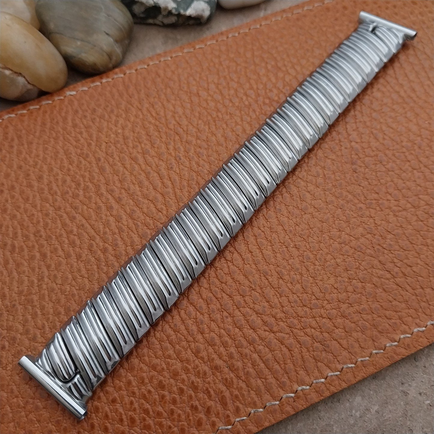 Vintage 19mm 18mm 16mm Stainless Stretch Bretton Unused Classic 1940s Watch Band