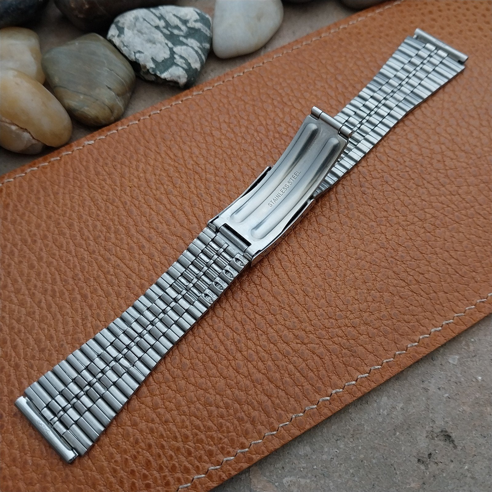 20mm Vintage Pulsar Stainless Steel 047MC Classic Unused Watch Band