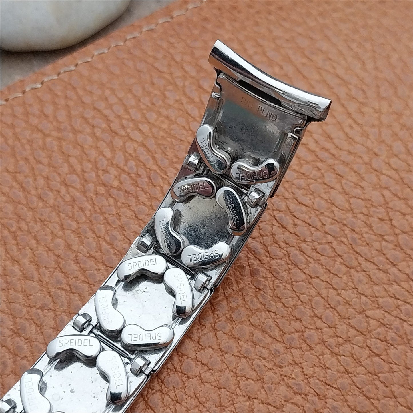 1955 Vintage White Gold-filled Speidel Floating Link Unused Classic Watch Band