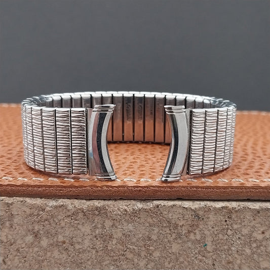 19mm 18mm 17mm Kreisler Stainless Steel Stretch Unused 1960s Vintage Watch Band