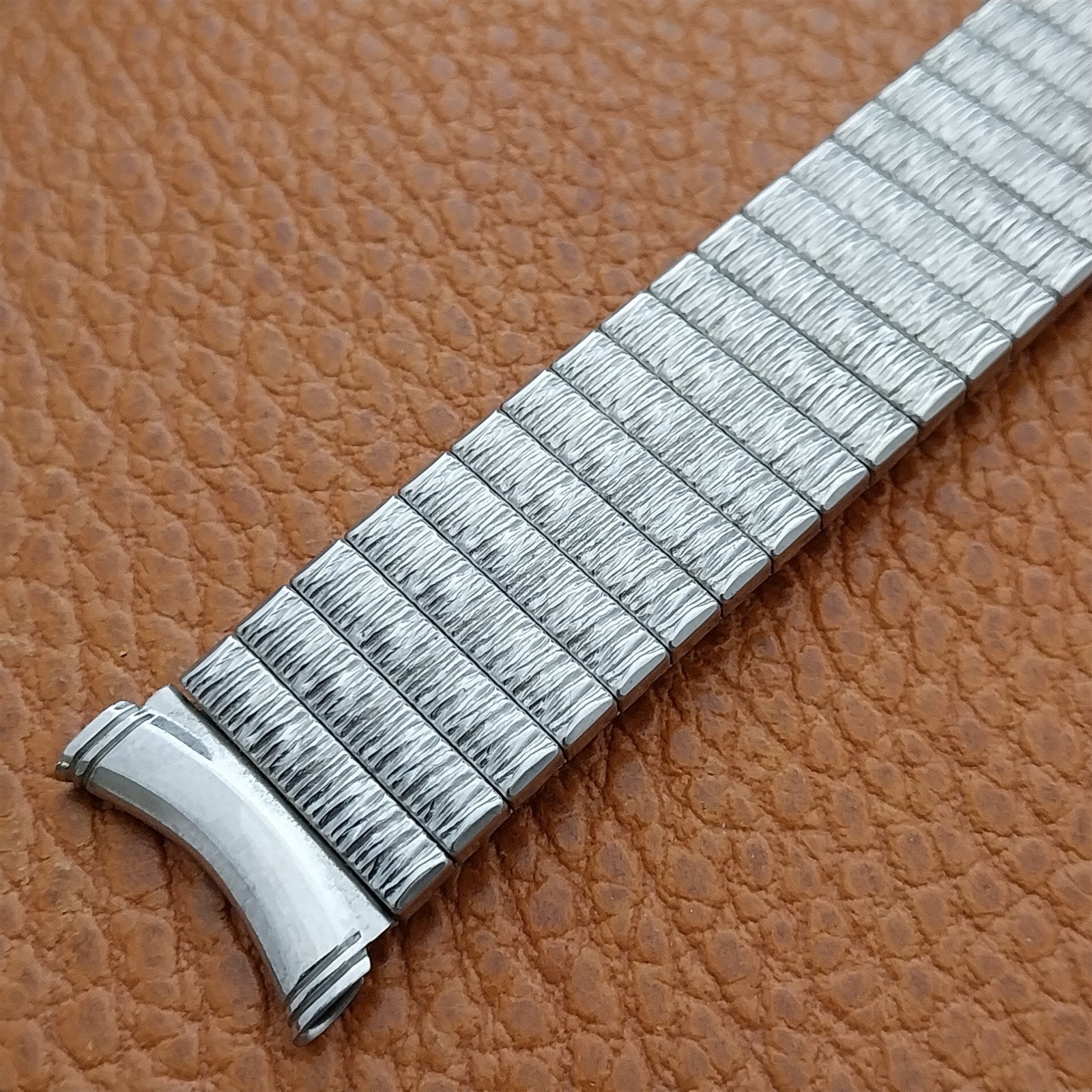 19mm 18mm 17mm Kreisler Stainless Steel Stretch Unused 1960s Vintage Watch Band
