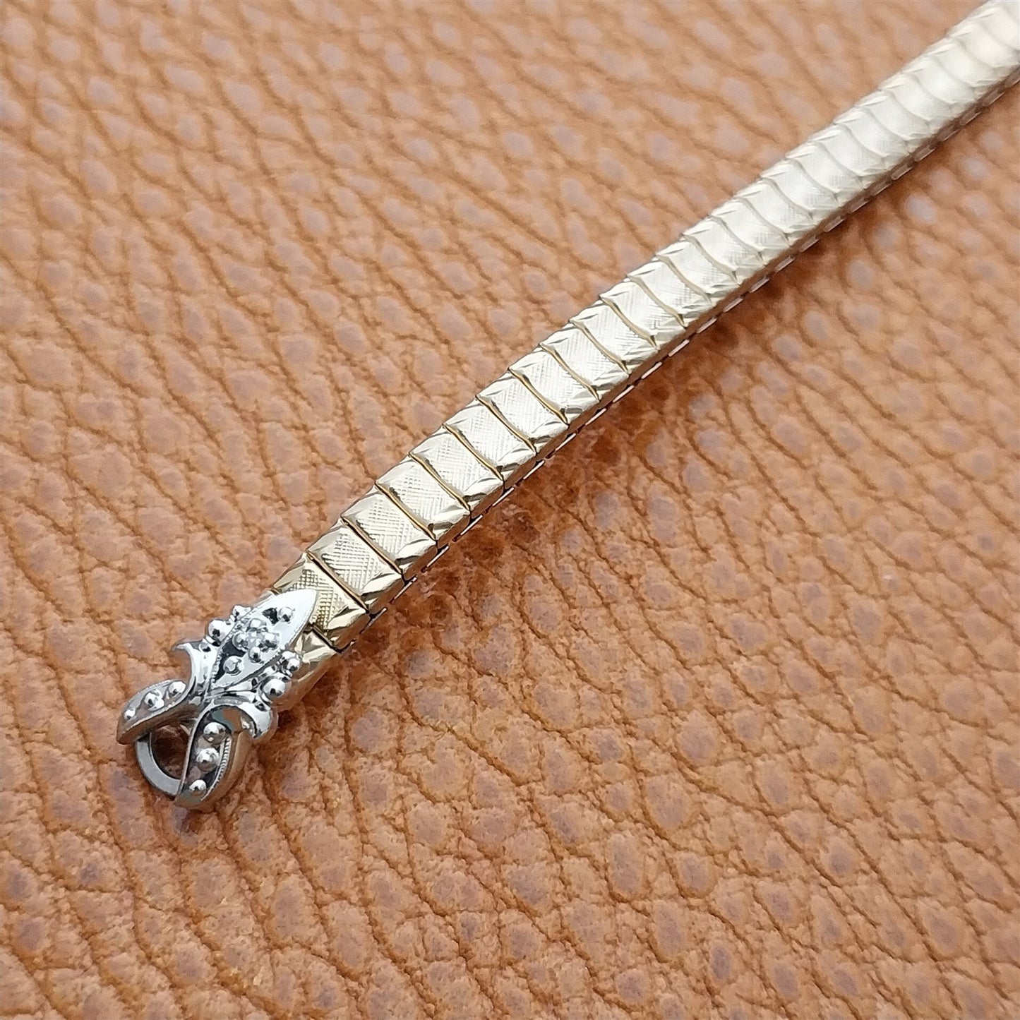 Ladies Yellow Gold RGP & Diamond Speidel Twist-O-Flex Cocktail Watch Band