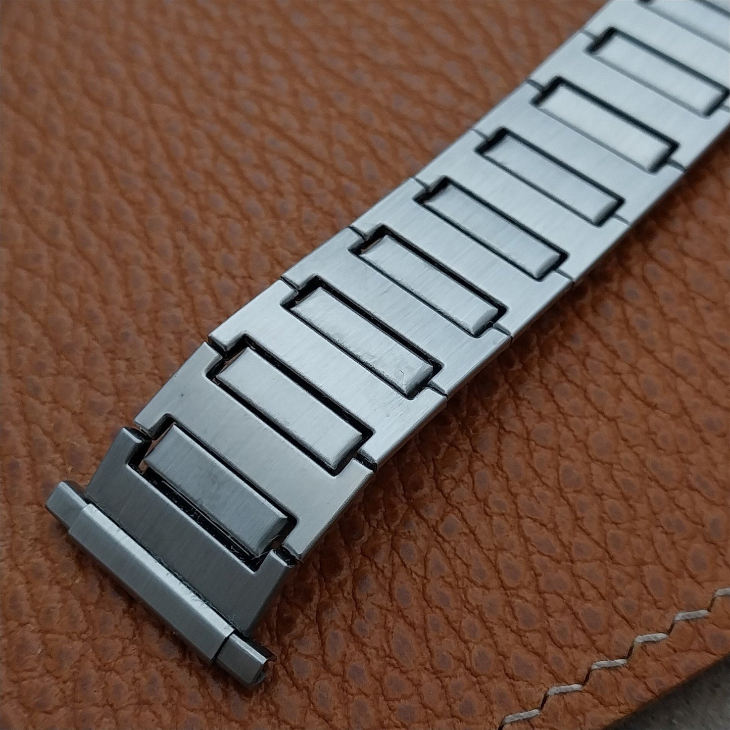 1970s Vintage Brushed Stainless Wide Speidel 18mm 20mm 22mm Unused Watch Band