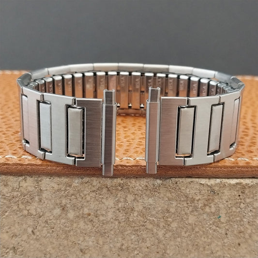 1970s Vintage Brushed Stainless Wide Speidel 18mm 20mm 22mm Unused Watch Band