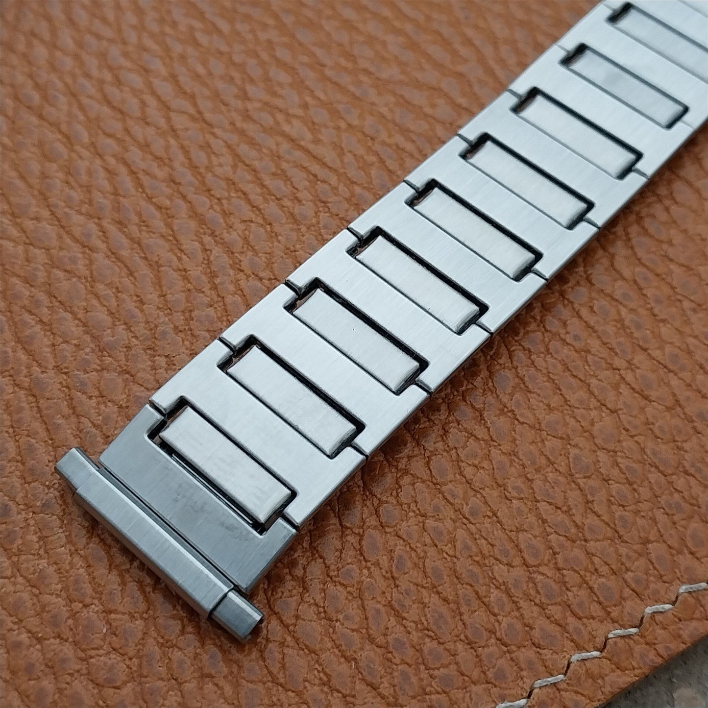 1970s Vintage Brushed Stainless Wide Speidel 18mm 20mm 22mm Unused Watch Band