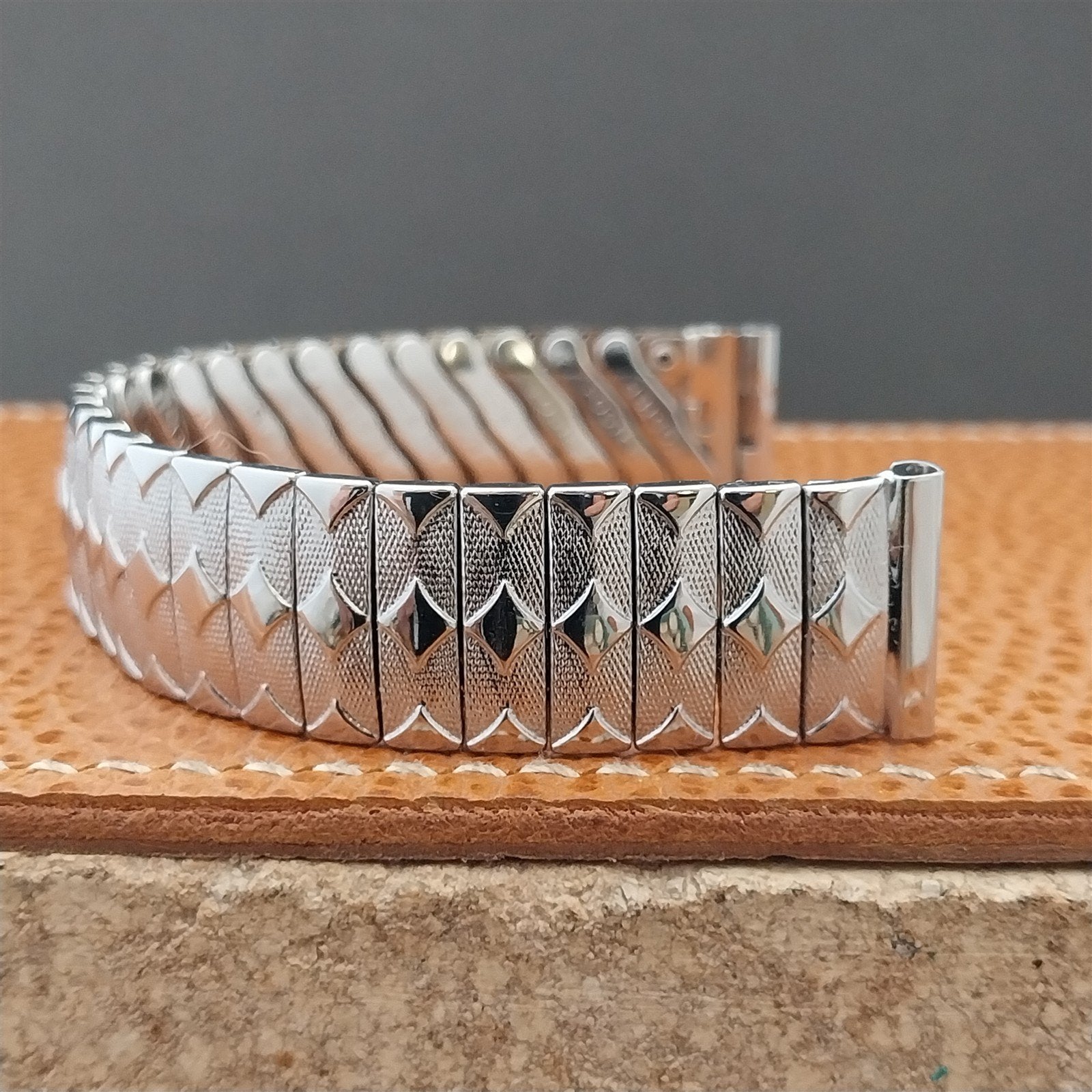 5/8" 1950s Vintage Foster Stainless Steel Classic Stretch Unused Watch Band