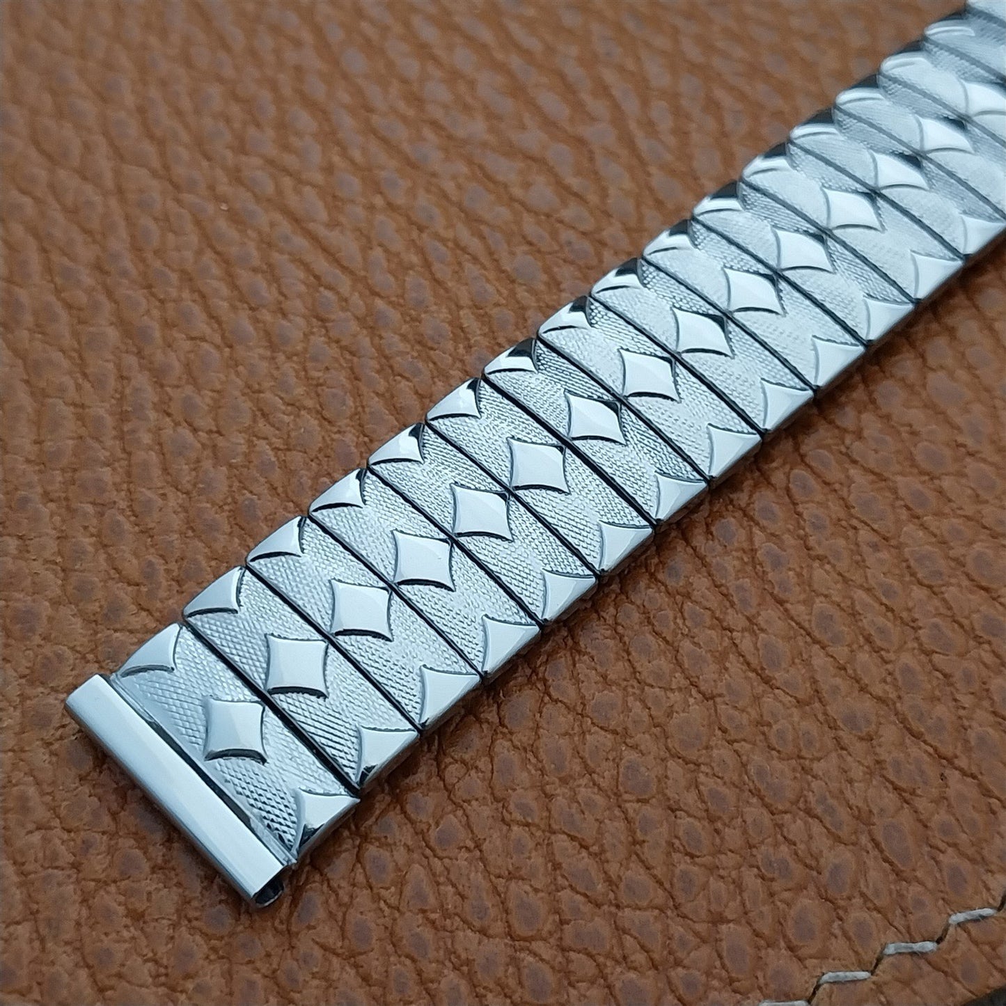 5/8" 1950s Vintage Foster Stainless Steel Classic Stretch Unused Watch Band