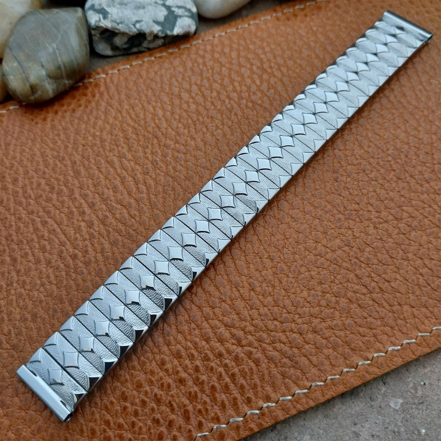5/8" 1950s Vintage Foster Stainless Steel Classic Stretch Unused Watch Band