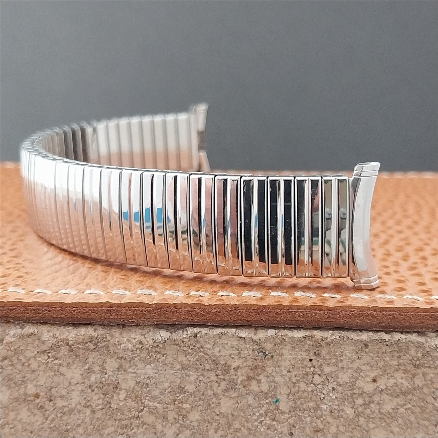 Vintage 19mm 18mm 17mm 16mm Stainless 1969 Speidel Linesman Unused Watch Band