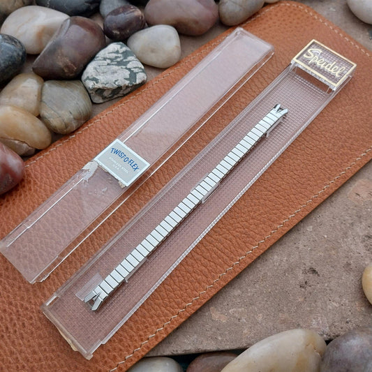 Vintage Speidel Ladies Classic Stretch Unused Stainless Cocktail Watch Band
